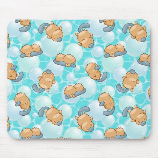 Niedliche Platypus Kawaii Maus Pad - Adorable Past Mousepad (Vorne)