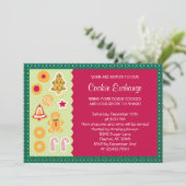 Niedliche Plätzchen-Austausch-Einladung Einladung (Stehend Vorderseite)