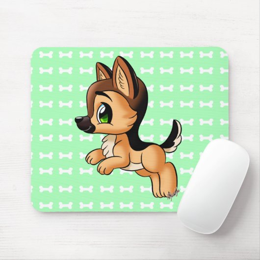 Niedliche Playful Hand gezeichnetes Mousepad (Mit Mouse)