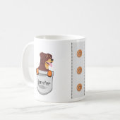 Niedliche Pocket-Welpe-Rollenweiler hinzufügen Kaffeetasse (Vorderseite Links)