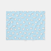 Niedliche Polar Bären Cubs - Icy Blue - Fleecedecke (Vorderseite (Horizontal))