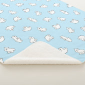 Niedliche Polar Bären Cubs - Icy Blue - Sherpadecke (3/4)