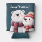 Niedliche Polar Bären-Kneipen mit Carven Dosenkühler (Vorderseite)