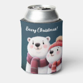 Niedliche Polar Bären-Kneipen mit Carven Dosenkühler (Kanne Rückseite)