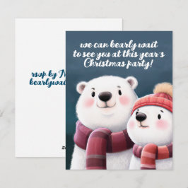 Niedliche Polar Bären-Kneipen mit Carven Feiertagskarte