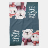 Niedliche Polar Bären-Kneipen mit Carven Geschirrtuch (Vertikal)