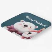 Niedliche Polar Bären-Kneipen mit Carven Pappteller (Gewinkelt)