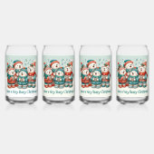 Niedliche Polar Bären Sing haben eine sehr schöne Dosenglas (Vorderseite)