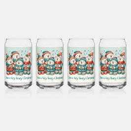 Niedliche Polar Bären Sing haben eine sehr schöne  Dosenglas