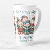 Niedliche Polar Bären Sing haben eine sehr schöne Milchtasse (Rechte Ecke)