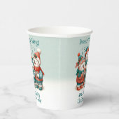 Niedliche Polar Bären Sing haben eine sehr schöne  Pappbecher (Rechts)