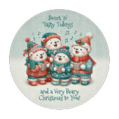 Niedliche Polar Bären Sing haben eine sehr schöne  Schneidebrett (Vorderseite)