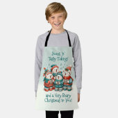 Niedliche Polar Bären Sing haben eine sehr schöne  Schürze (Getragen)