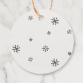 Niedliche Polar Bear Winter Baby Dusche Geschenkanhänger (Rückseite)