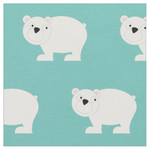Niedliche Polar Bears Baby Kinderzimmer Dekoration Stoff