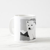 Niedliche Polarbär-Kunstgeschenke und -zubehör Kaffeetasse (Vorderseite Links)