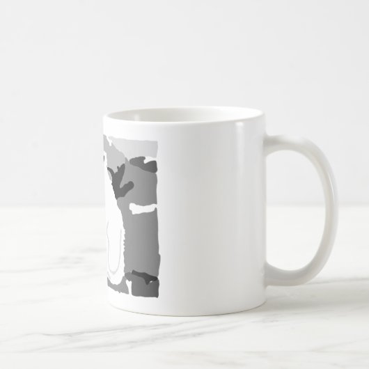Niedliche Polarbär-Kunstgeschenke und -zubehör Kaffeetasse (Rechts)
