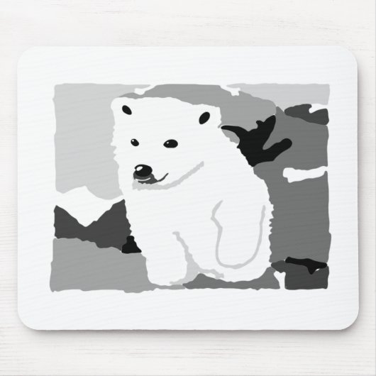 Niedliche Polarbär-Kunstgeschenke und -zubehör Mousepad (Vorne)