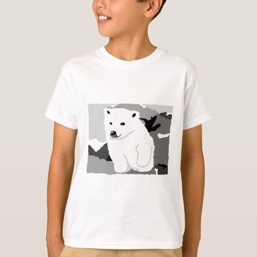 Niedliche Polarbär-Kunstgeschenke und -zubehör T-Shirt (Vorderseite)
