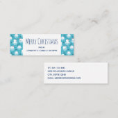 Niedliche Polarbären in Weihnachtsmannmützen Weihn Mini Visitenkarte (Vorne/Hinten)