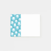 Niedliche Polarbären in Weihnachtsmannmützen Weihn Post-it Klebezettel (Vorderseite)