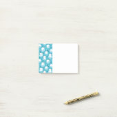 Niedliche Polarbären in Weihnachtsmannmützen Weihn Post-it Klebezettel (Auf Schreibtisch)