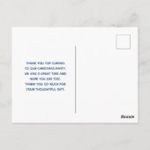 Niedliche Polarbären in Weihnachtsmannmützen Weihn Postkarte (Rückseite)