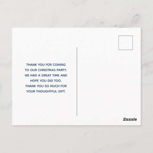 Niedliche Polarbären in Weihnachtsmannmützen Weihn Postkarte (Rückseite)