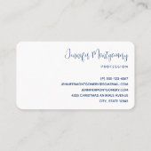 Niedliche Polarbären in Weihnachtsmannmützen Weihn Visitenkarte (Rückseite)