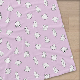 Niedliche Polarbären-Kneipen - Icy Pink - Fleecedecke