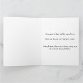 Niedliche Polarbären-Kubs auf Schlitten Karte (Innenseite)