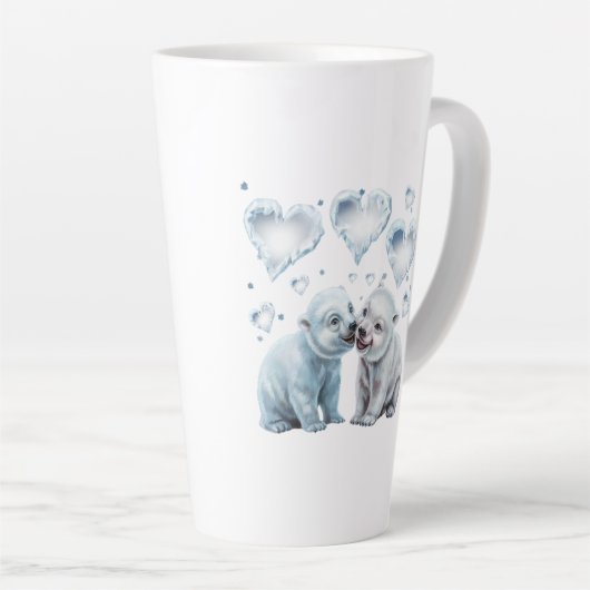 Niedliche Polarbären Milchtasse (Rechte Ecke)