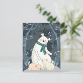 Niedliche Polarbären Postkarte (Stehend Vorderseite)