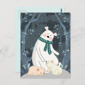 Niedliche Polarbären Postkarte (Vorne/Hinten)