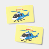 Niedliche Polizeiabteilung Hubschrauber Chopper Ca Ausweis (Vorder- & Rückseite)