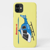 Niedliche Polizeiabteilung Hubschrauber Chopper Ca Case-Mate iPhone Hülle (Rückseite)