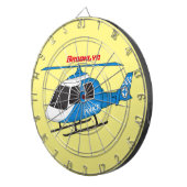 Niedliche Polizeiabteilung Hubschrauber Chopper Ca Dartscheibe (Vorderseite rechts)