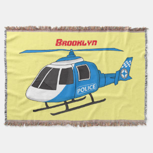 Niedliche Polizeiabteilung Hubschrauber Chopper Ca Decke