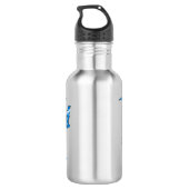 Niedliche Polizeiabteilung Hubschrauber Chopper Ca Edelstahlflasche (Rückseite)