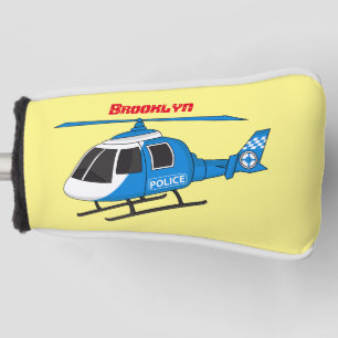 Niedliche Polizeiabteilung Hubschrauber Chopper Ca Golf Headcover