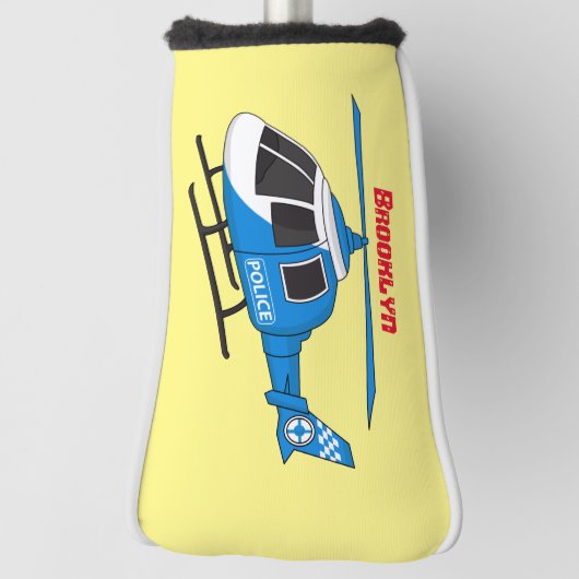 Niedliche Polizeiabteilung Hubschrauber Chopper Ca Golf Headcover (Rotieren 90)