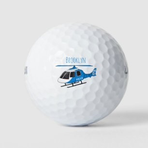Niedliche Polizeiabteilung Hubschrauber Chopper Ca Golfball