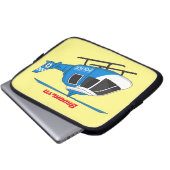 Niedliche Polizeiabteilung Hubschrauber Chopper Ca Laptopschutzhülle (Vorne Knopf)