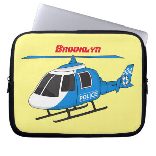 Niedliche Polizeiabteilung Hubschrauber Chopper Ca Laptopschutzhülle