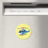 Niedliche Polizeiabteilung Hubschrauber Chopper Ca Magnet (In Situ (Geschirrspüler))