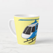 Niedliche Polizeiabteilung Hubschrauber Chopper Ca Milchtasse (Linke Ecke)