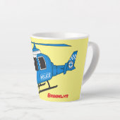 Niedliche Polizeiabteilung Hubschrauber Chopper Ca Milchtasse (Rechte Ecke)