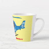 Niedliche Polizeiabteilung Hubschrauber Chopper Ca Milchtasse (Rechts)