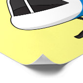 Niedliche Polizeiabteilung Hubschrauber Chopper Ca Poster (Ecke)