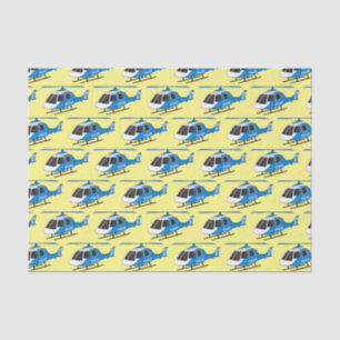 Niedliche Polizeiabteilung Hubschrauber Chopper Ca Seidenpapier